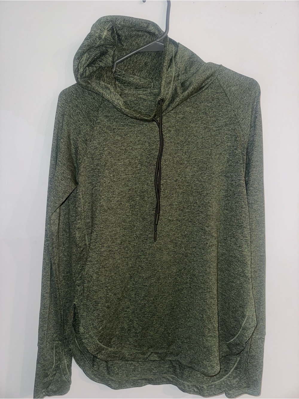 Athleta Heather Olive Green Women's Lightweight Hoodie